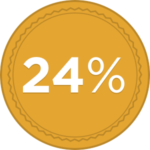 24%